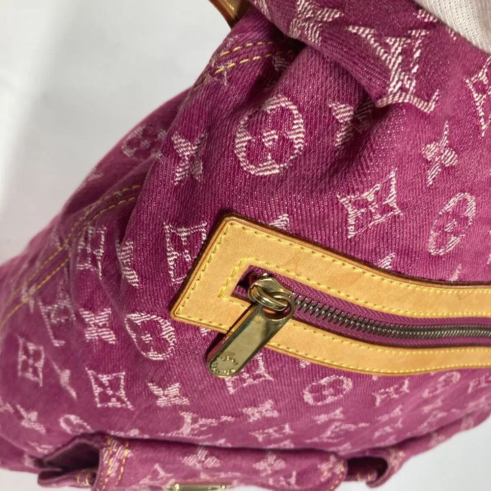 LOUIS VUITTON Shoulder Bag M95210 Monogram denim pink Monogram denim Buggy GM