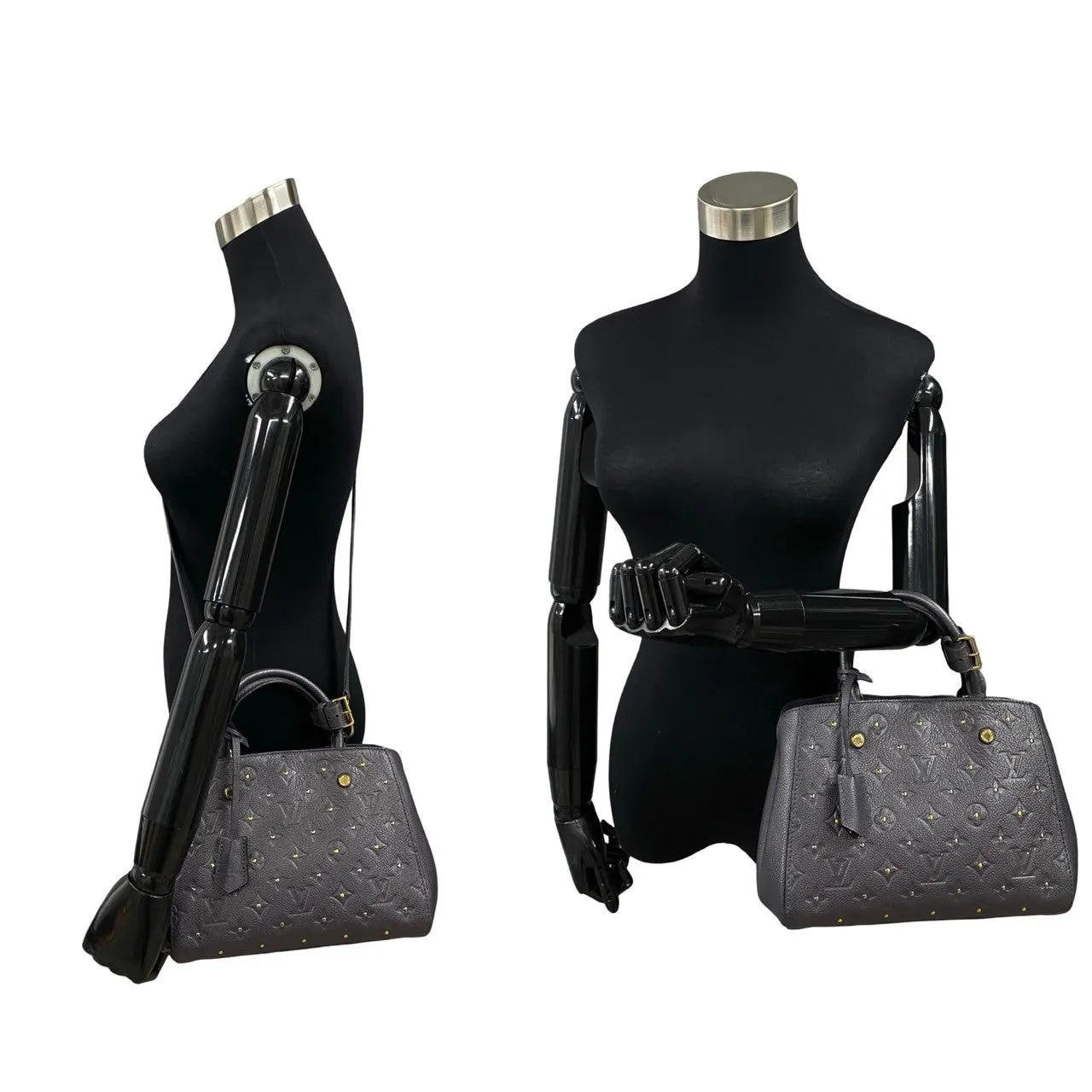 LOUIS VUITTON Shoulder Bag Monogram Ann Platt gray Monogram Ann Platt Montaigne BB