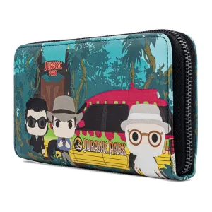 Loungefly Jurassic Park Gates Zip Around Purse