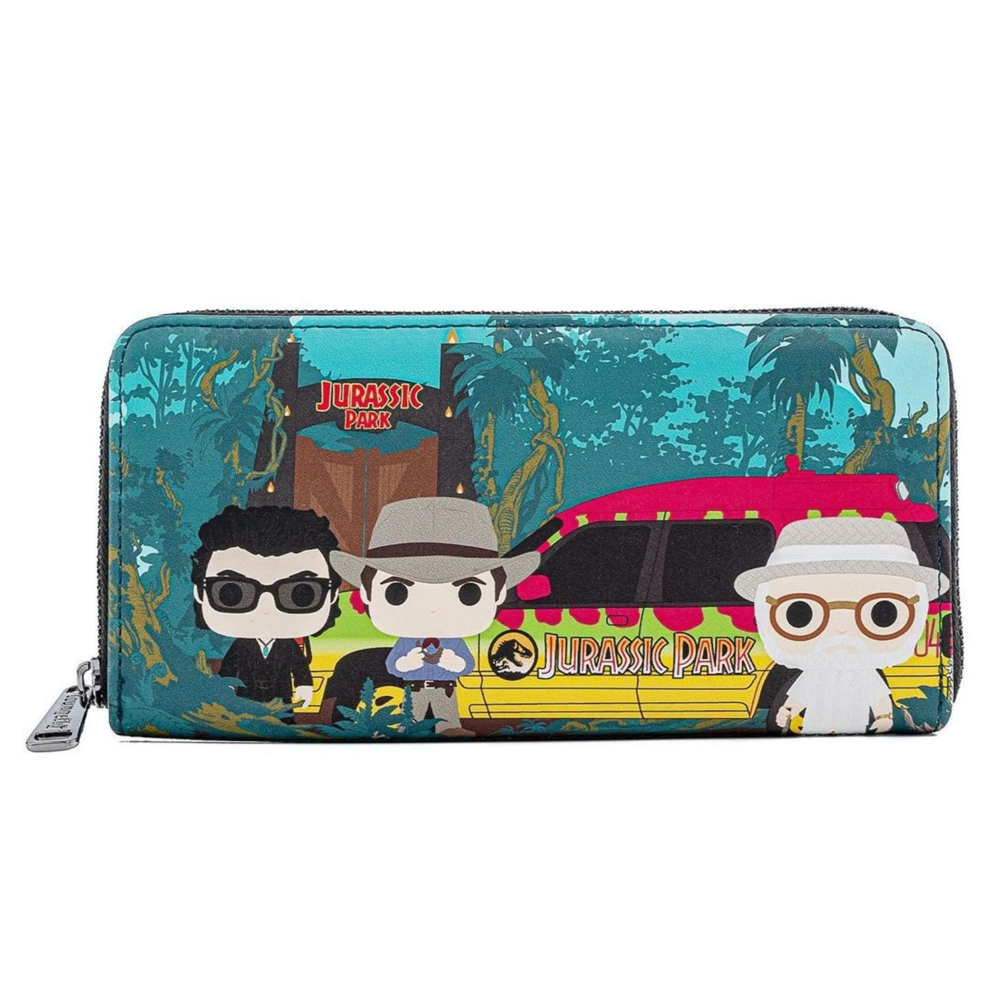 Loungefly Jurassic Park Gates Zip Around Purse