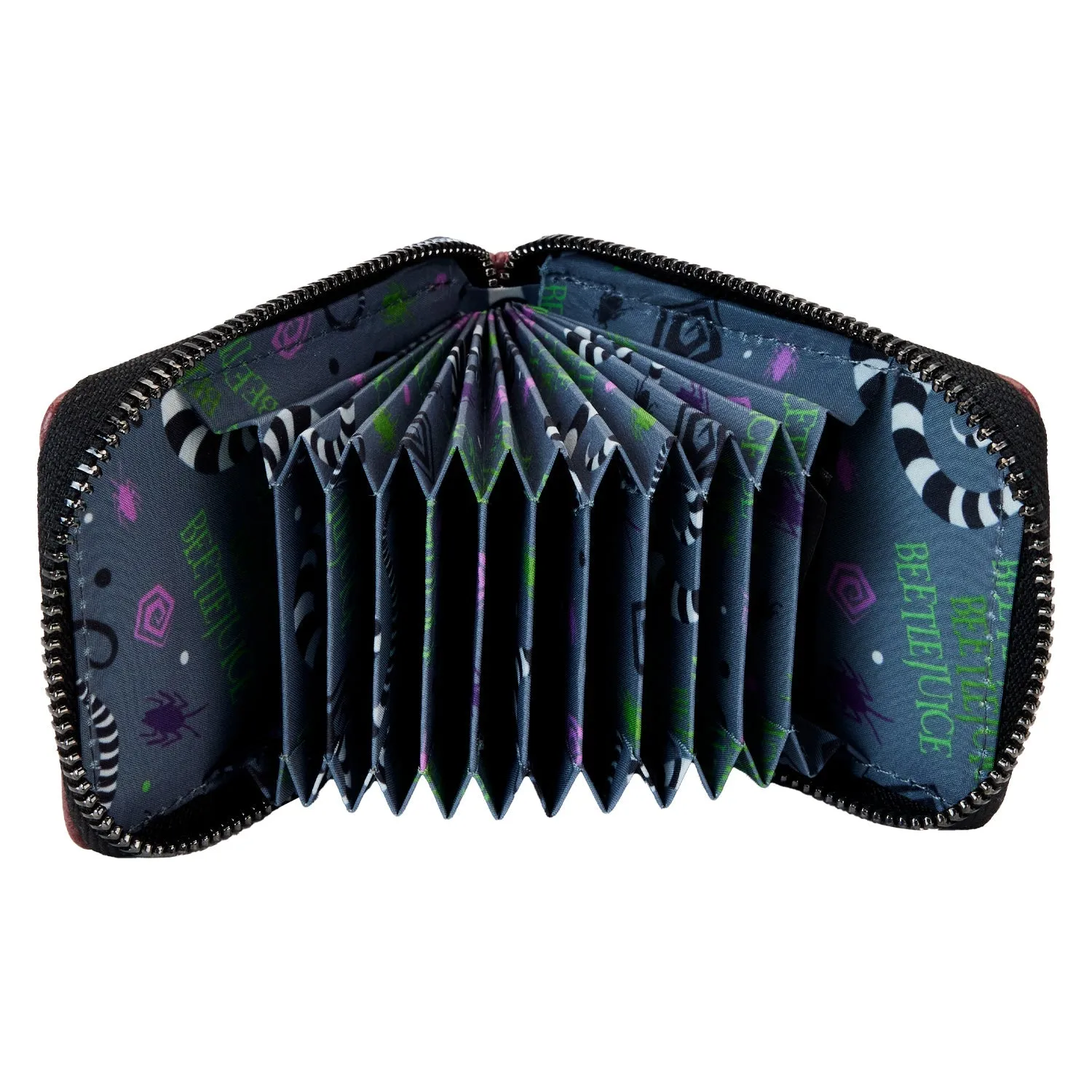 Loungefly x Beetlejuice Handbook For The Recently Deceased Accordian Wallet