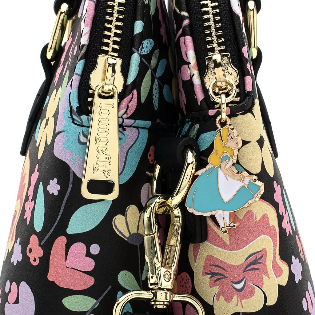 Loungefly X Disney Alice in Wonderland Flowers Cross Body Handbag