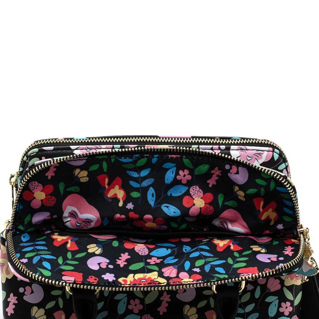 Loungefly X Disney Alice in Wonderland Flowers Cross Body Handbag