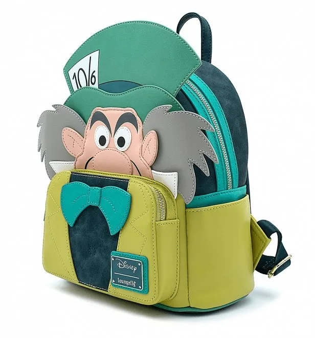 Loungefly X Disney Alice in Wonderland Mad Hatter Cosplay Mini Backpack