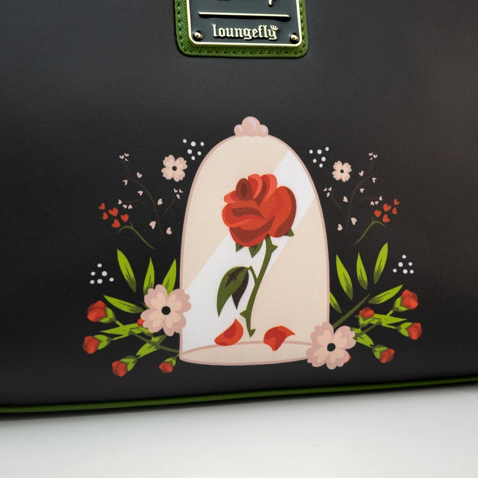 Loungefly x Disney Beauty and the Beast The Enchanted Rose Crossbody Bag