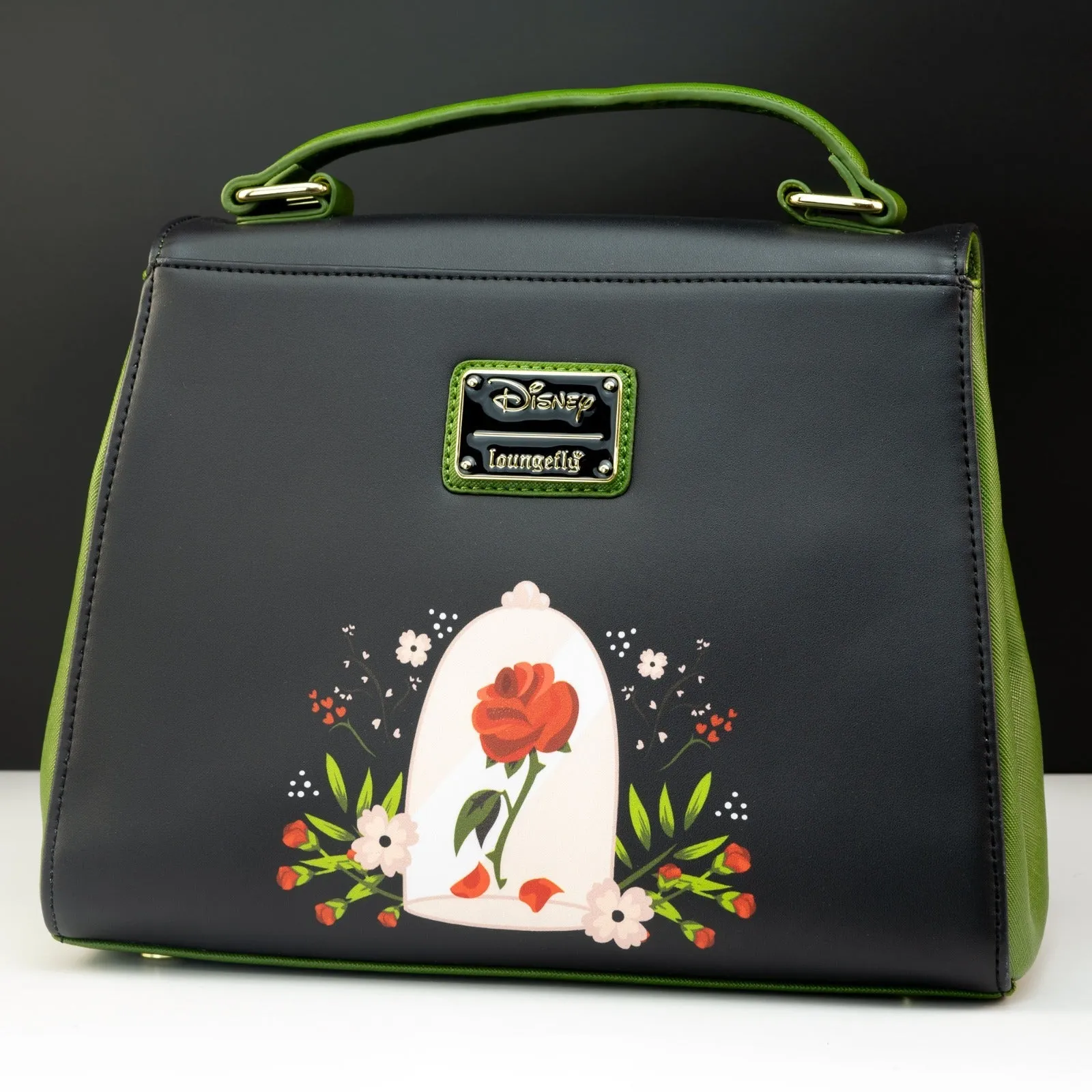 Loungefly x Disney Beauty and the Beast The Enchanted Rose Crossbody Bag