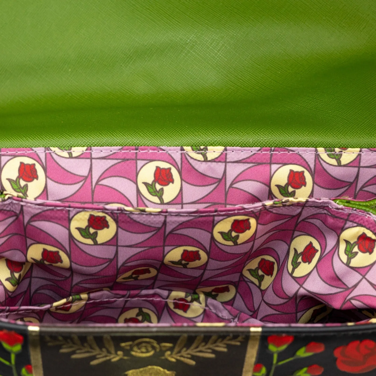 Loungefly x Disney Beauty and the Beast The Enchanted Rose Crossbody Bag
