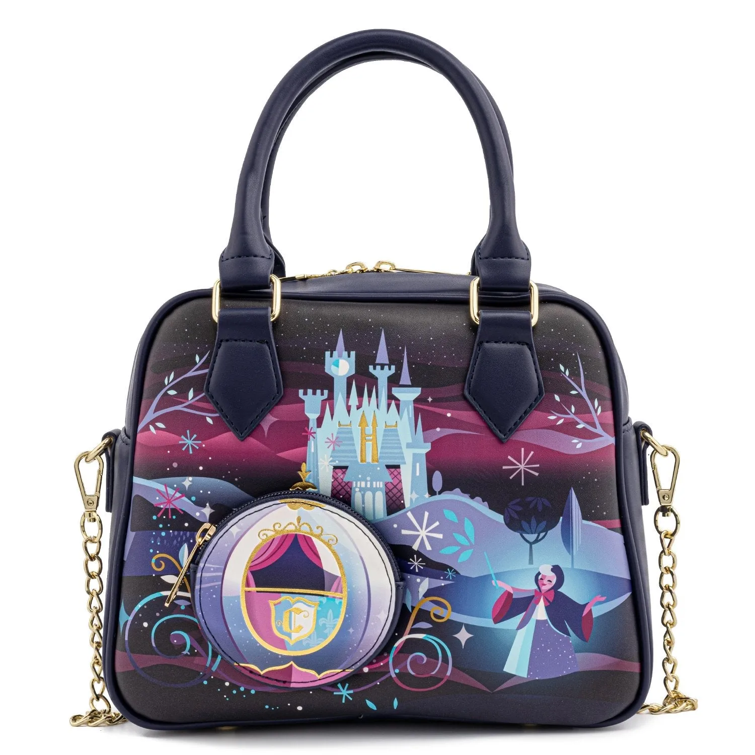 Loungefly x Disney Cinderella Castle Crossbody Handbag
