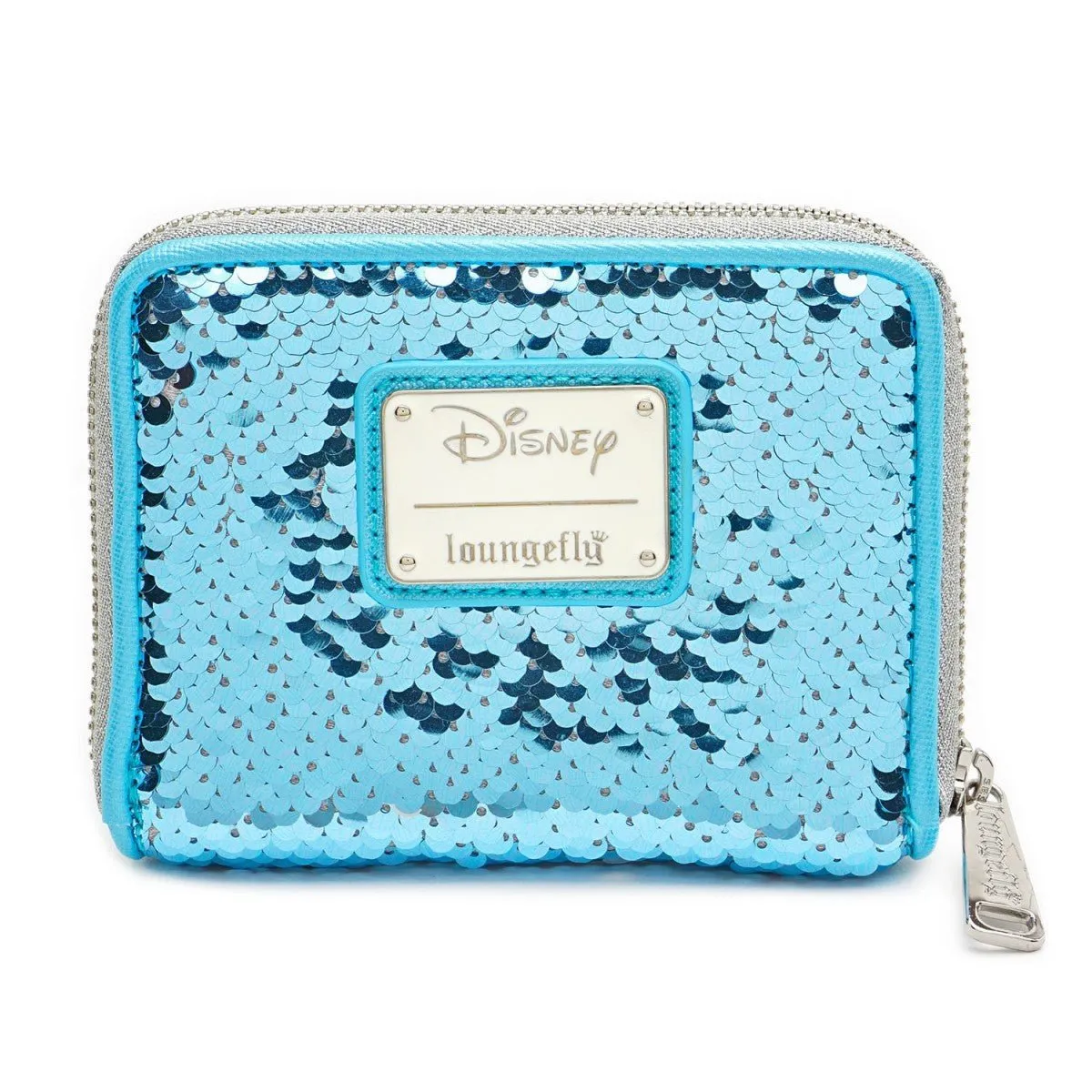 Loungefly X Disney Frozen Elsa Reversible Sequin Zip Around Purse