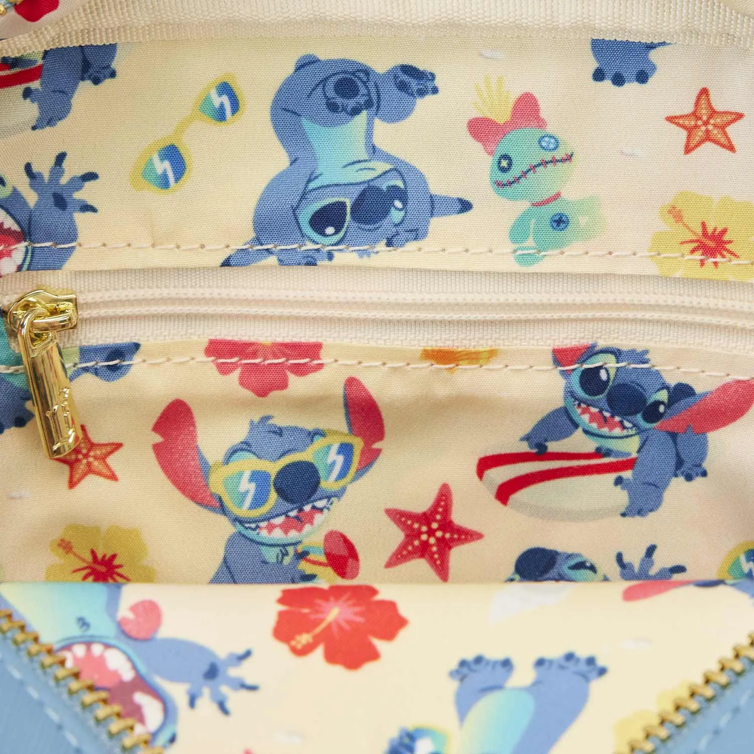 Loungefly x Disney Lilo and Stitch Beach Day Crossbuddy Bag