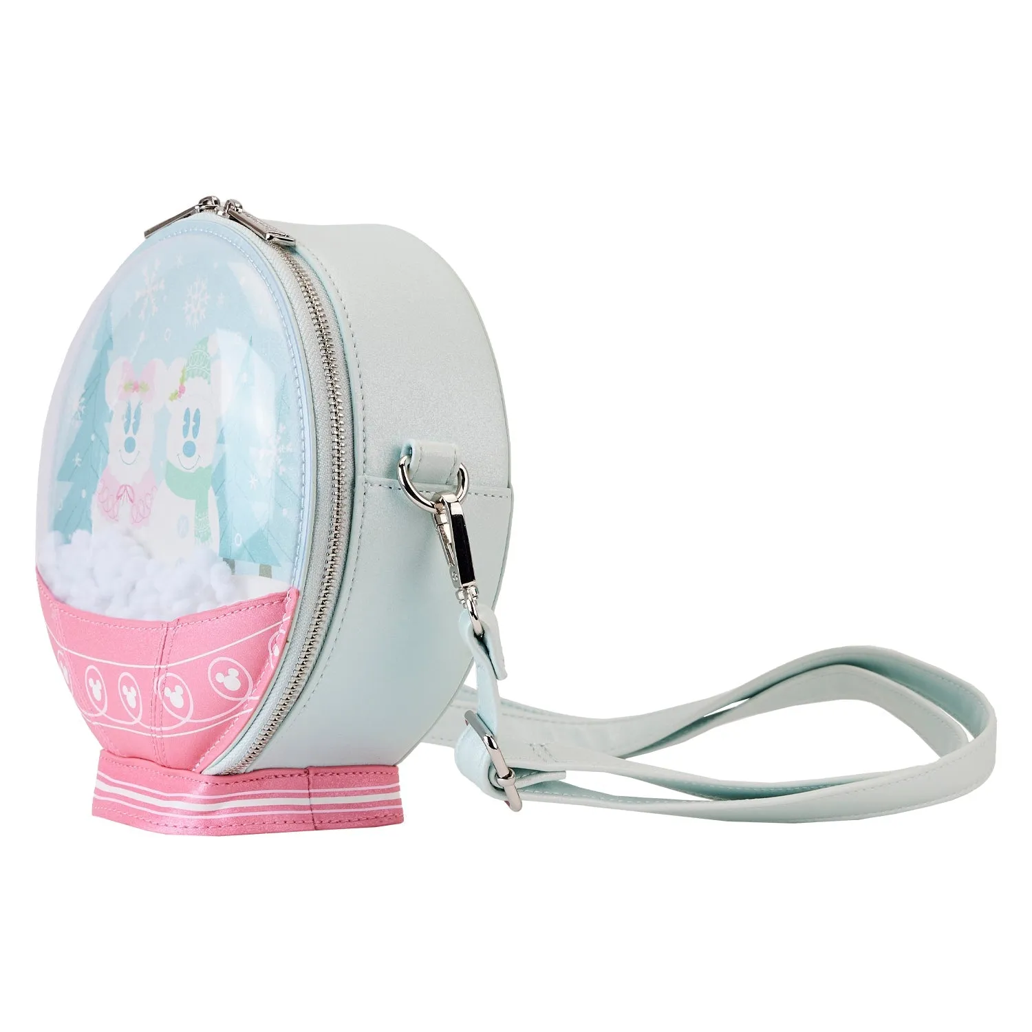 Loungefly x Disney Mickey and Friends Winter Snow Globe Crossbody Bag