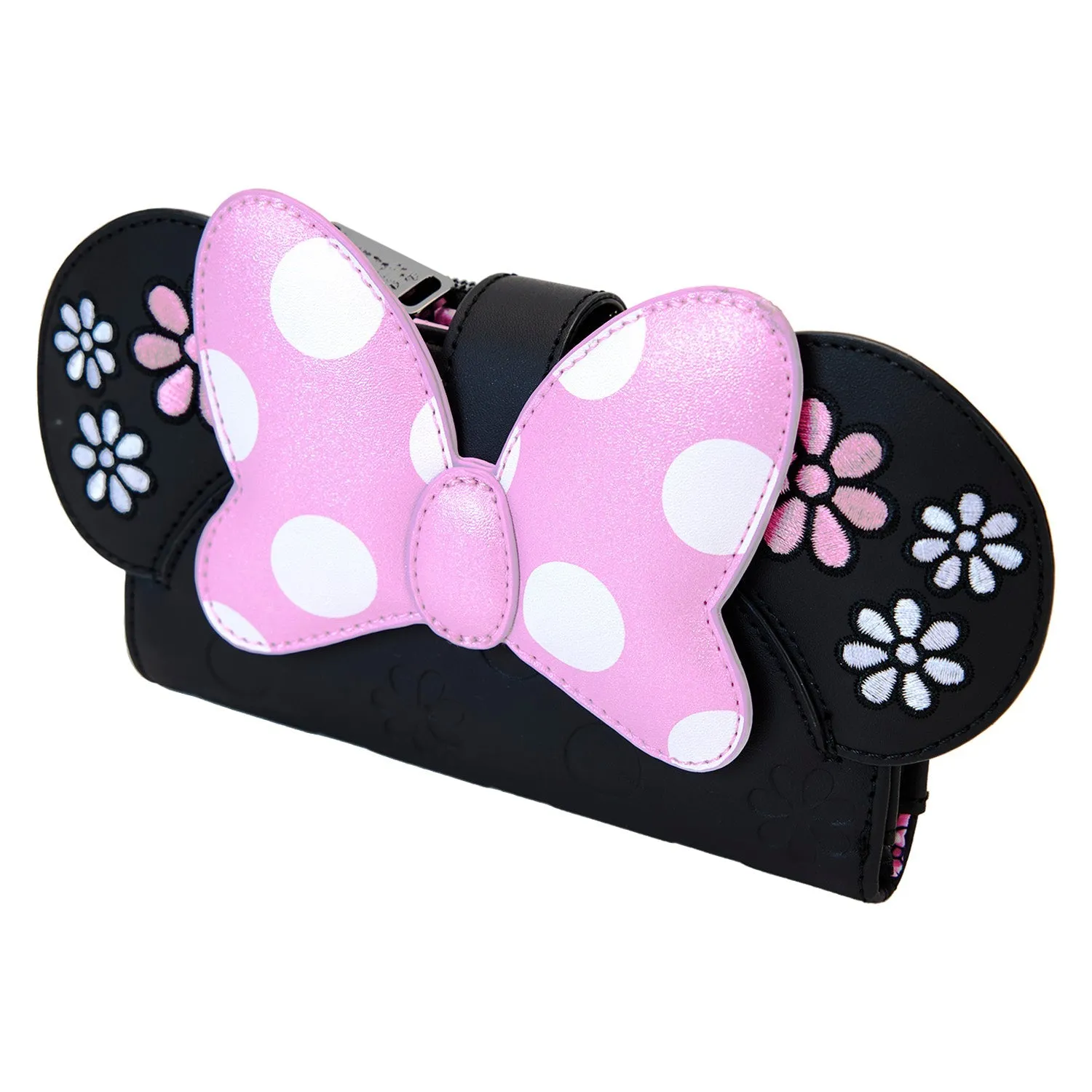 Loungefly x Disney Minnie Floral Rock the Dots Flap Wallet