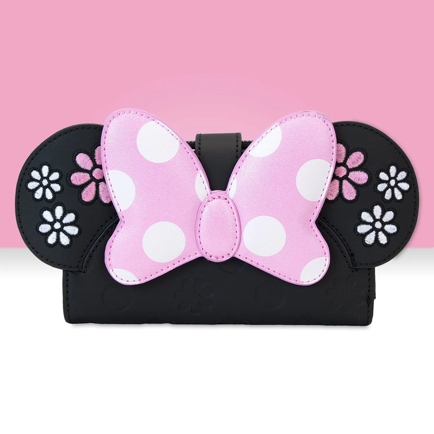 Loungefly x Disney Minnie Floral Rock the Dots Flap Wallet