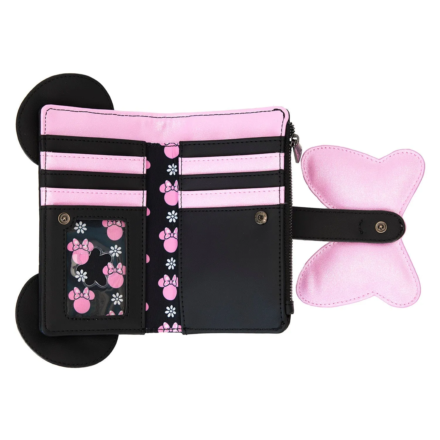 Loungefly x Disney Minnie Floral Rock the Dots Flap Wallet