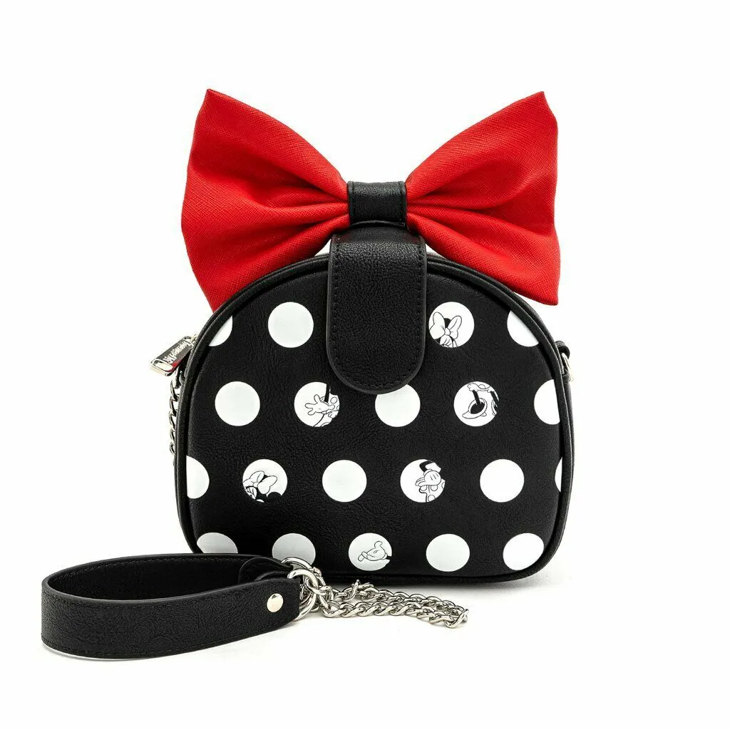 Loungefly x Disney Minnie Mouse Big Red Bow Crossbody Bag