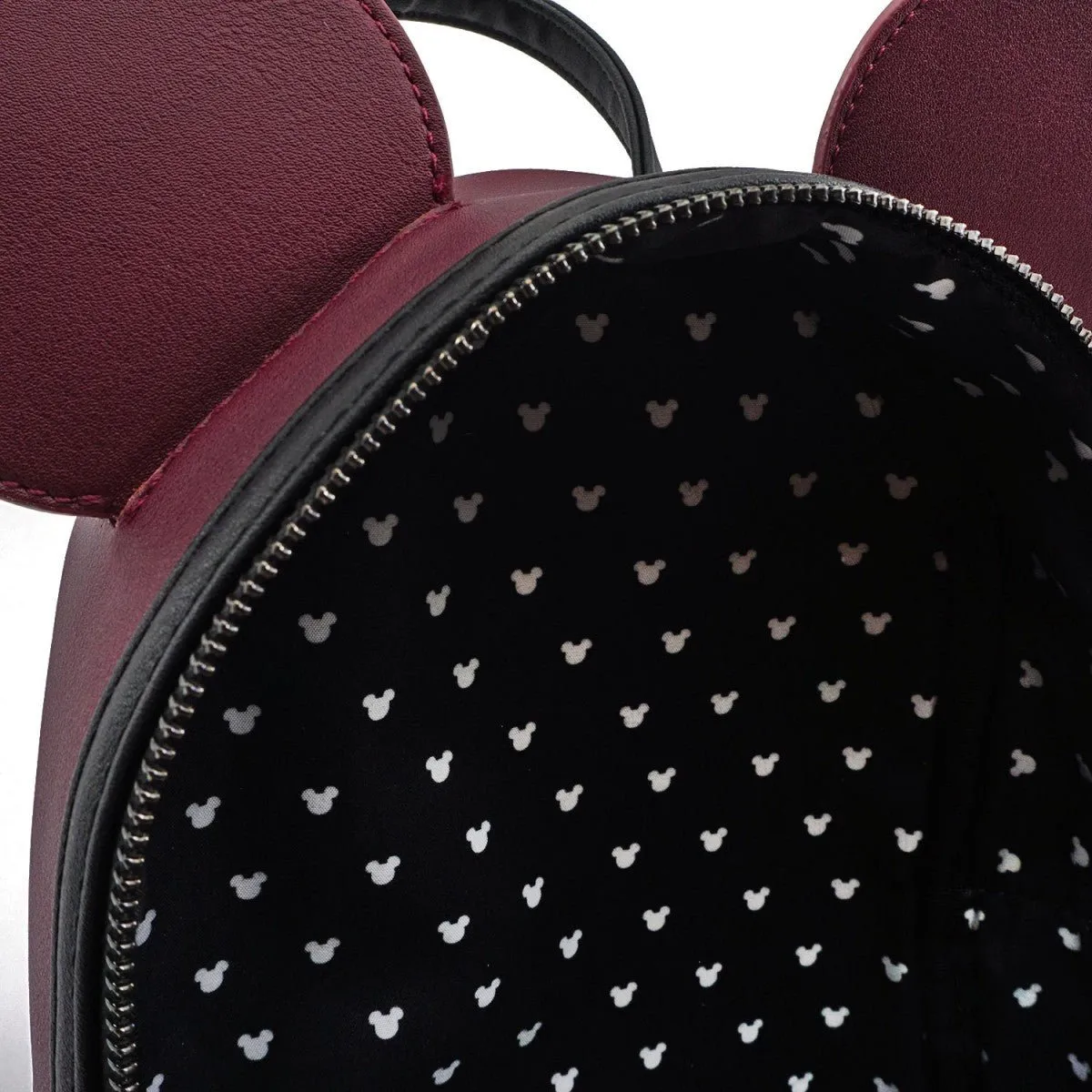 Loungefly X Disney Minnie Mouse Maroon Quilted Mini Backpack
