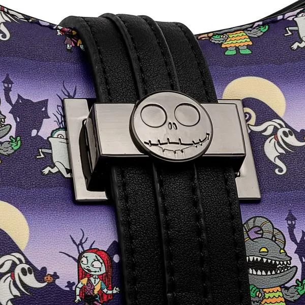 Loungefly x Disney Nightmare Before Christmas Halloween Line Crossbody Bag