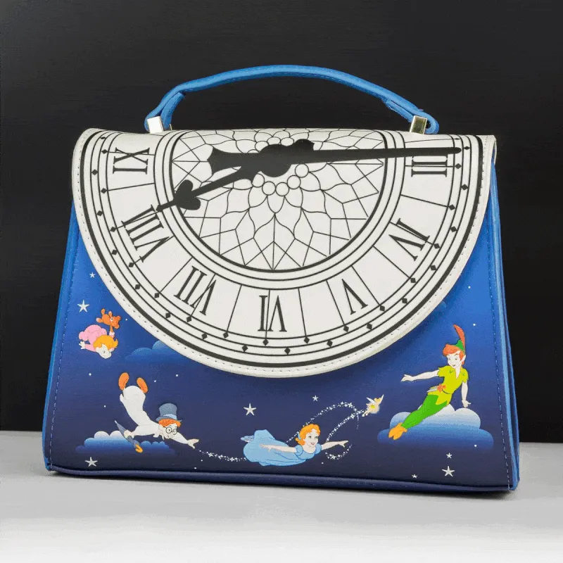 Loungefly x Disney Peter Pan Glow Clock Crossbody Bag