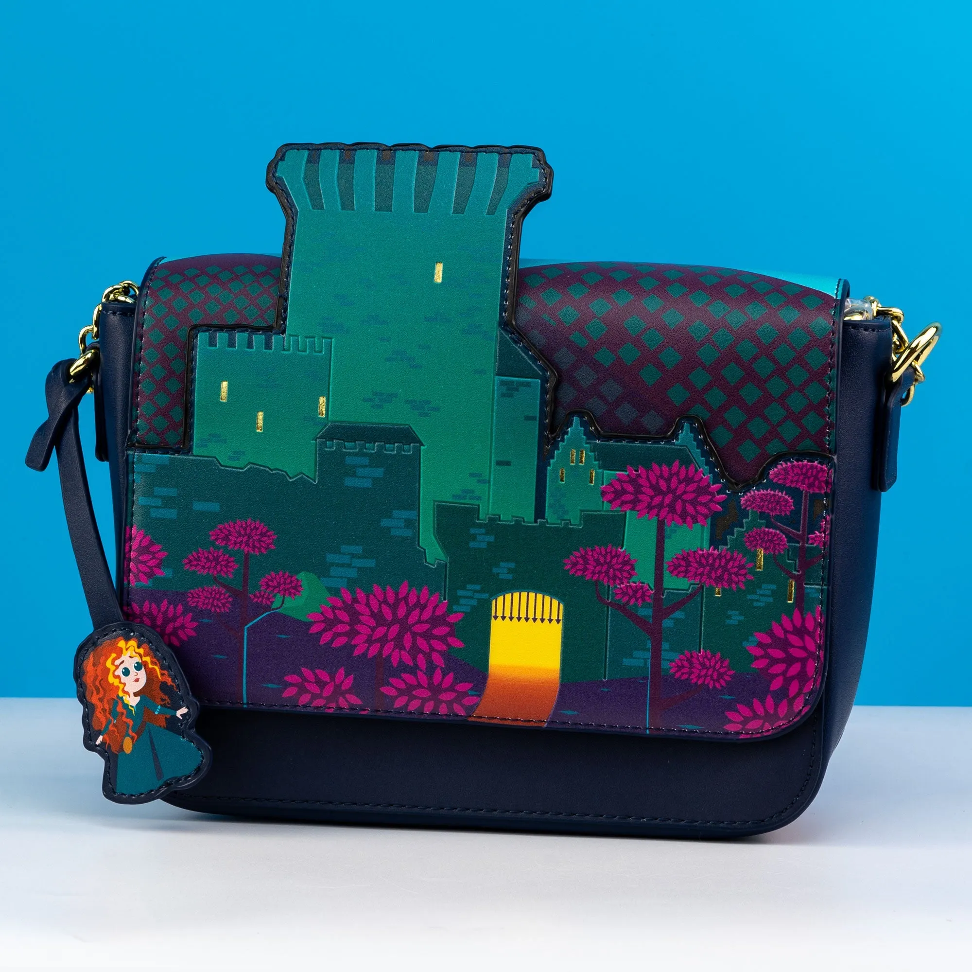 Loungefly x Disney Pixar Brave Princess Castle Crossbody Bag