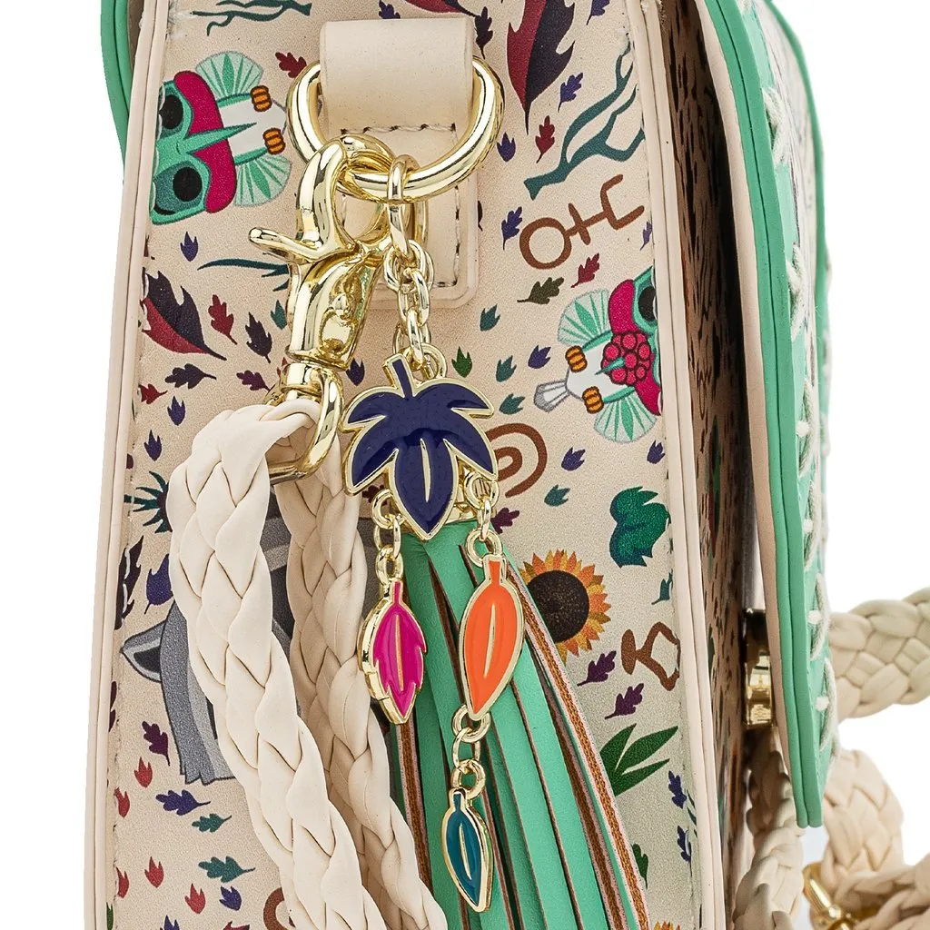 Loungefly x Disney Pocahontas Meeko and Flit Earth Day Handbag