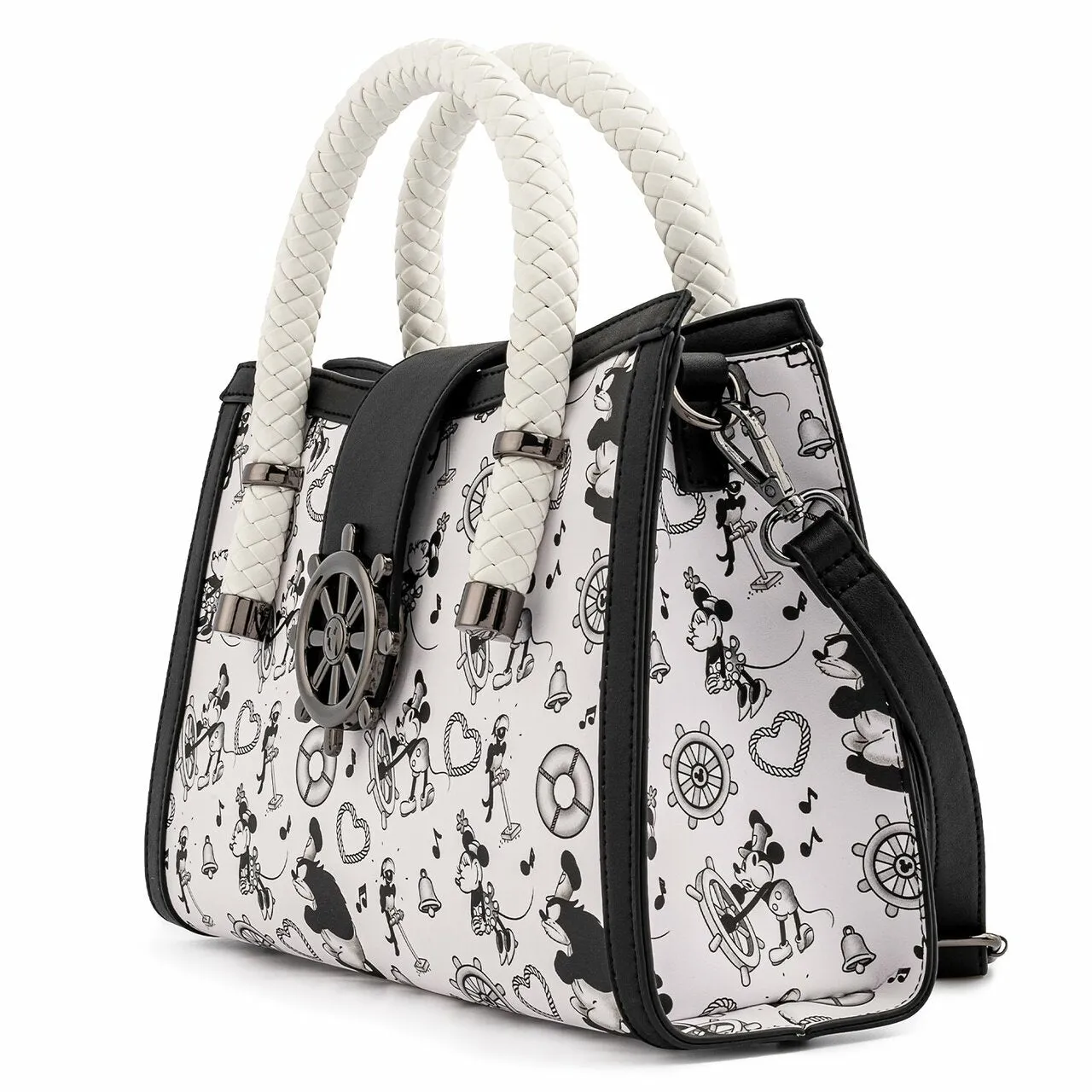 Loungefly x Disney Steamboat Willie All Over Print Crossbody Bag