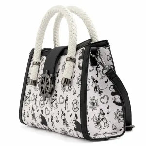 Loungefly x Disney Steamboat Willie All Over Print Crossbody Bag