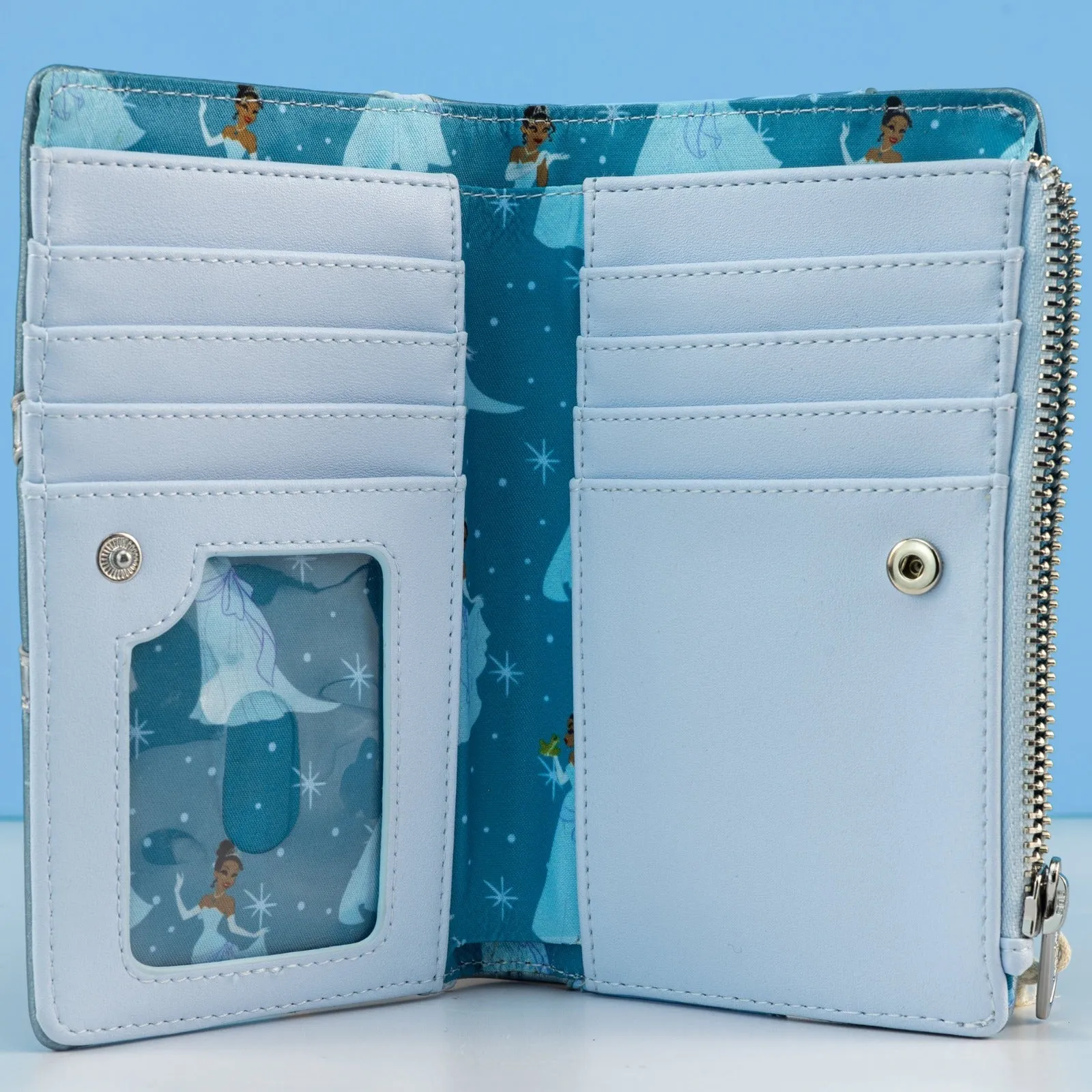 Loungefly x Disney The Princess and the Frog Tiana Blue Dress Cosplay Wallet