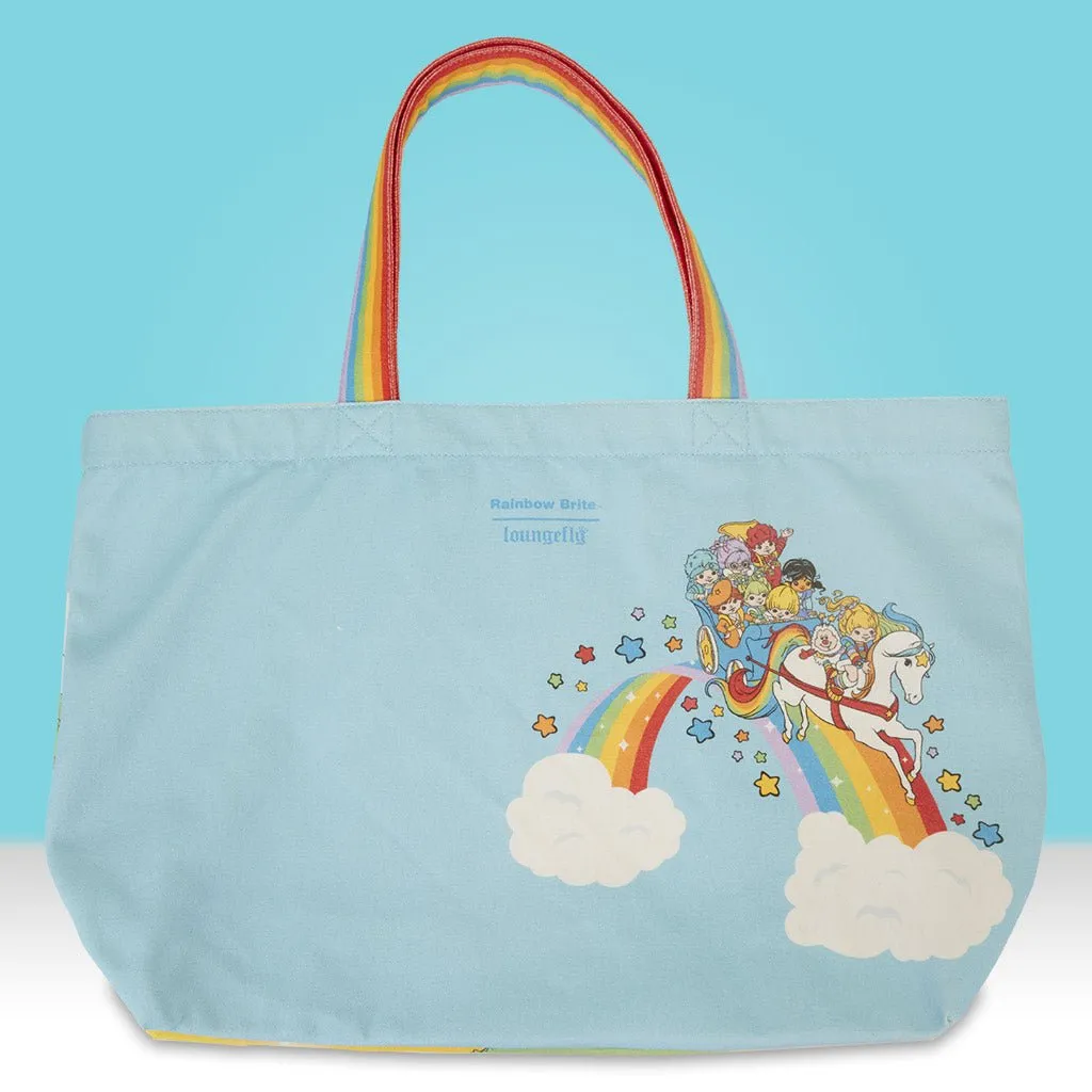Loungefly x Hallmark Rainbow Brite Gang Rainbow Handle Canvas Tote Bag