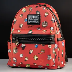 Loungefly x Harry Potter Red Chibi Character Print Mini Backpack