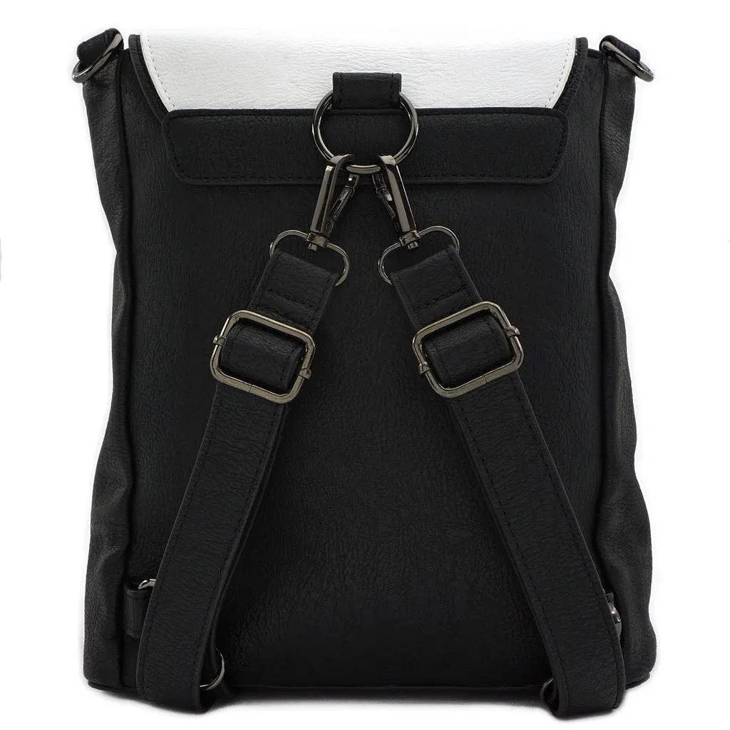 Loungefly x Marvel Punisher Skull Convertible Mini Backpack