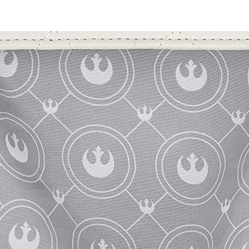 Loungefly x Star Wars White Gold Rebel Mini Saddle Crossbody Bag