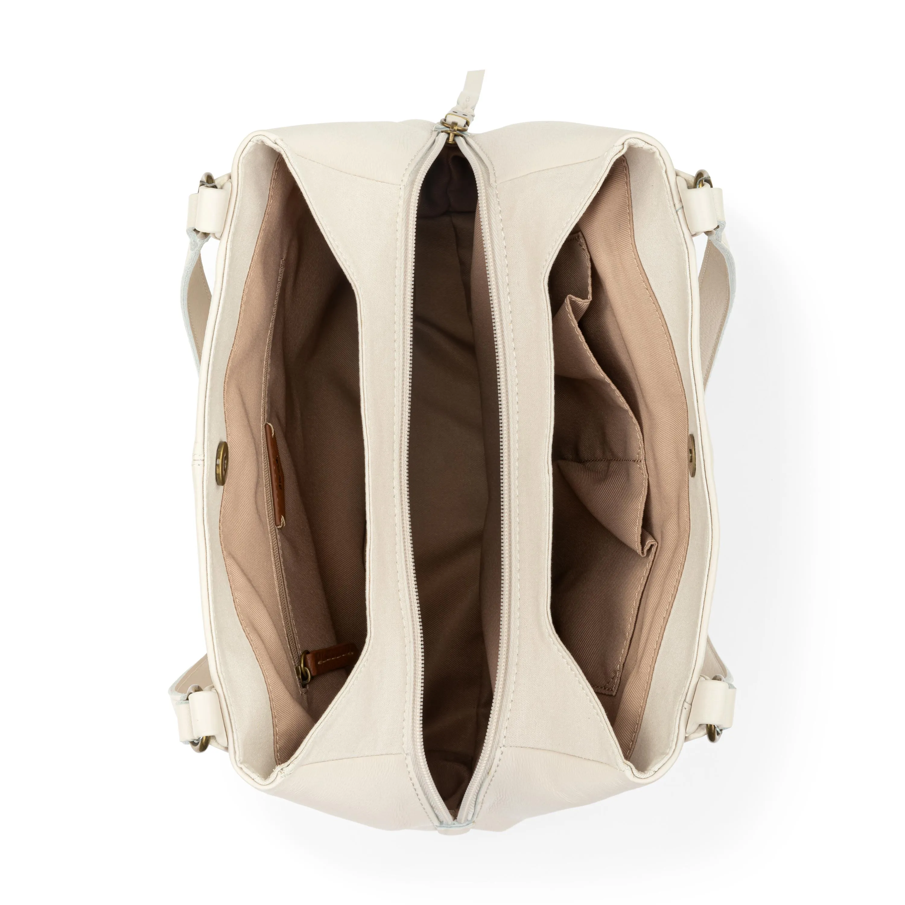Melrose Satchel - Leather - Stone Neutral Seminyak