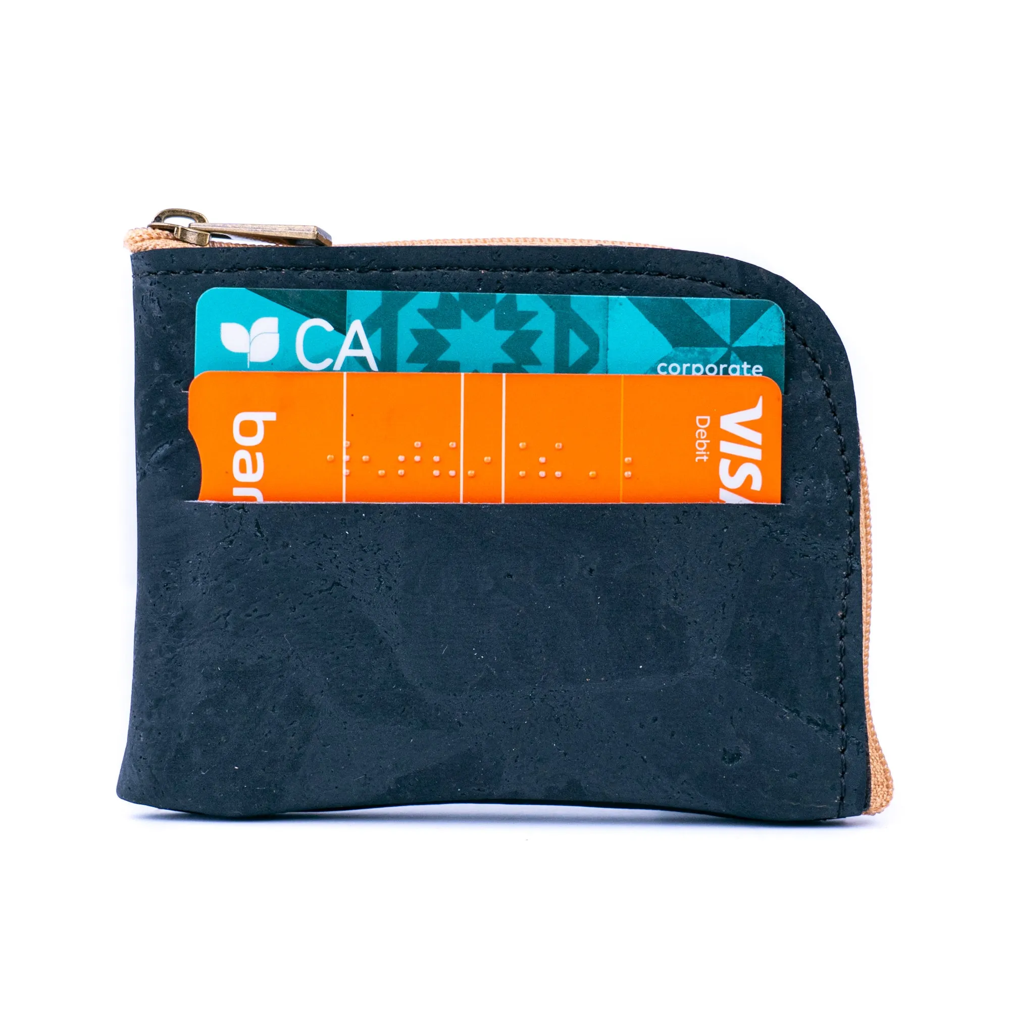 Men??s Black Cork Card & Coin Wallet ?C BAGP-051 (5units??