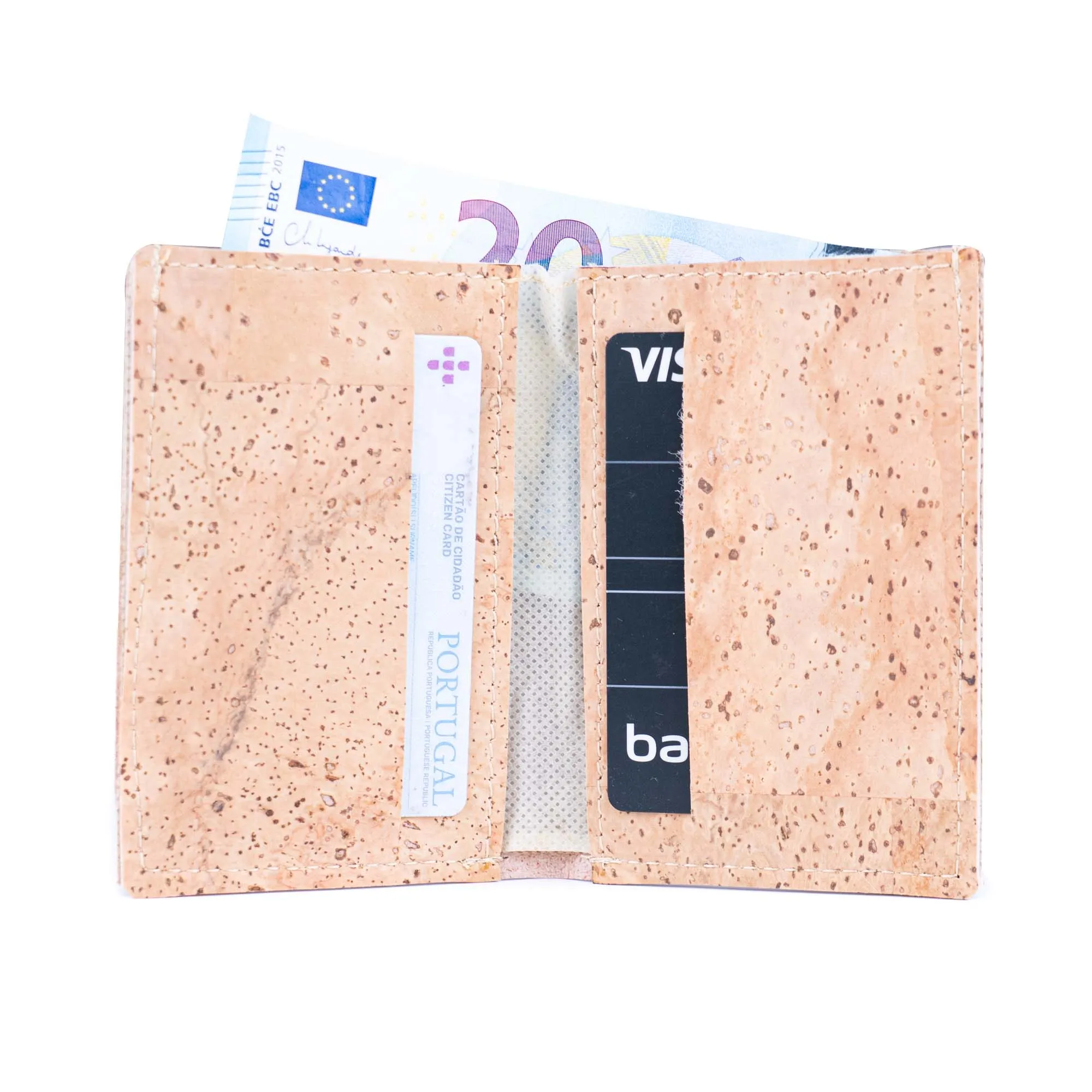 Men??s Slim Cork Wallet with Coin Pocket BAGP-252A??5units??