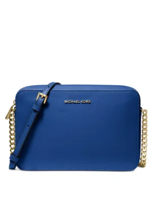 Michael Michael Kors Jet Set East West Crossgrain Leather Crossbody