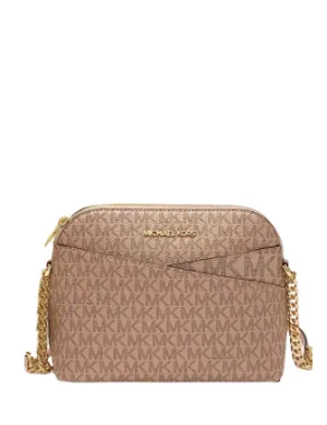 Michael Michael Kors Jet Set Travel Medium Logo Dome Crossbody Bag