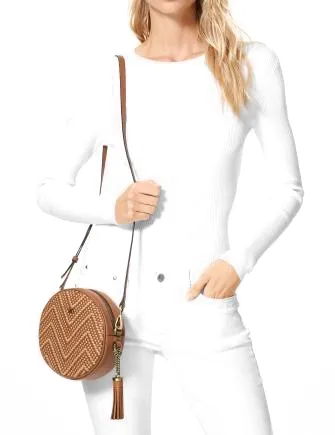Michael Michael Kors Woven Chevron Canteen Bag