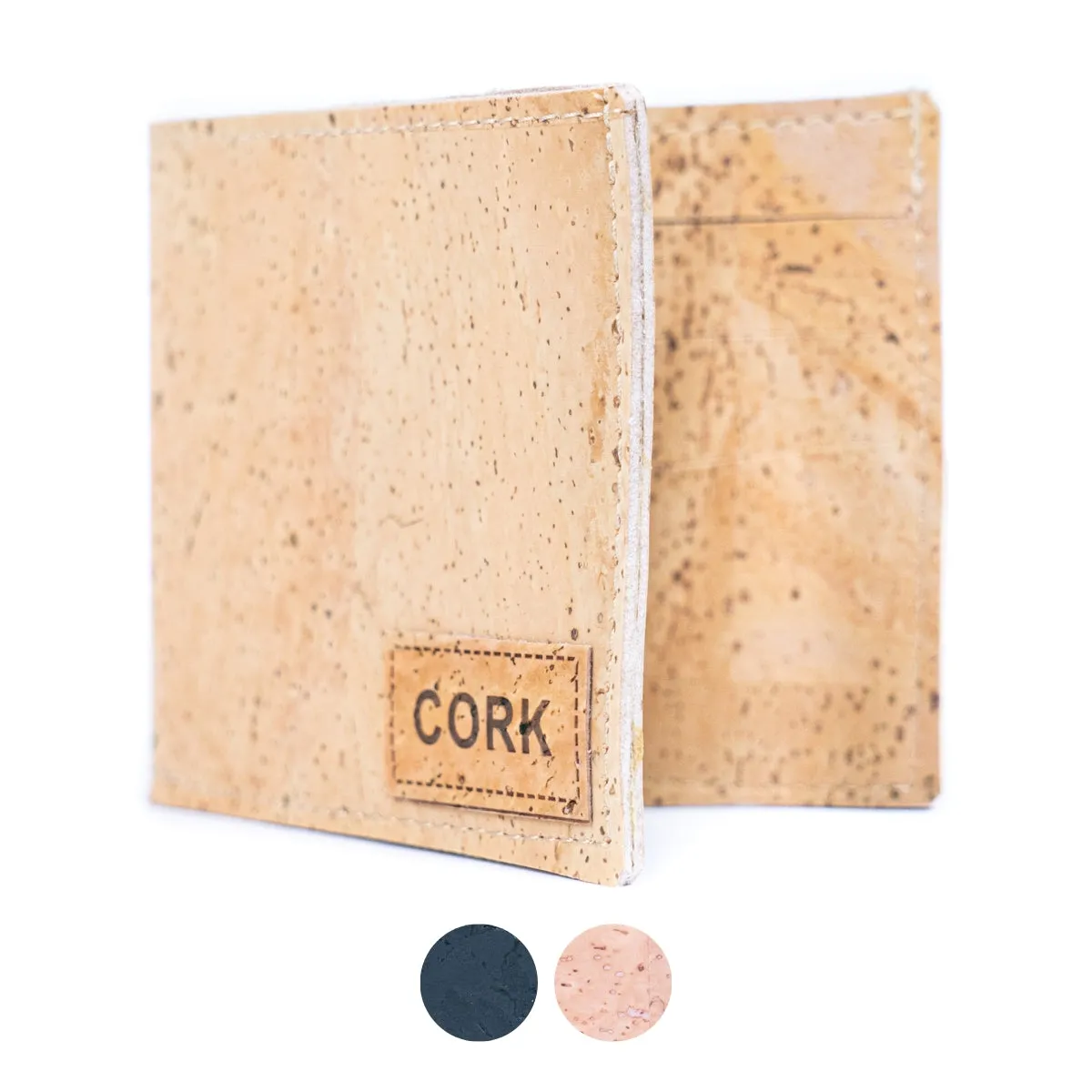 Minimalist Cork Wallet for Men ?C Natural & Black OptionsBAGP-157??5units??