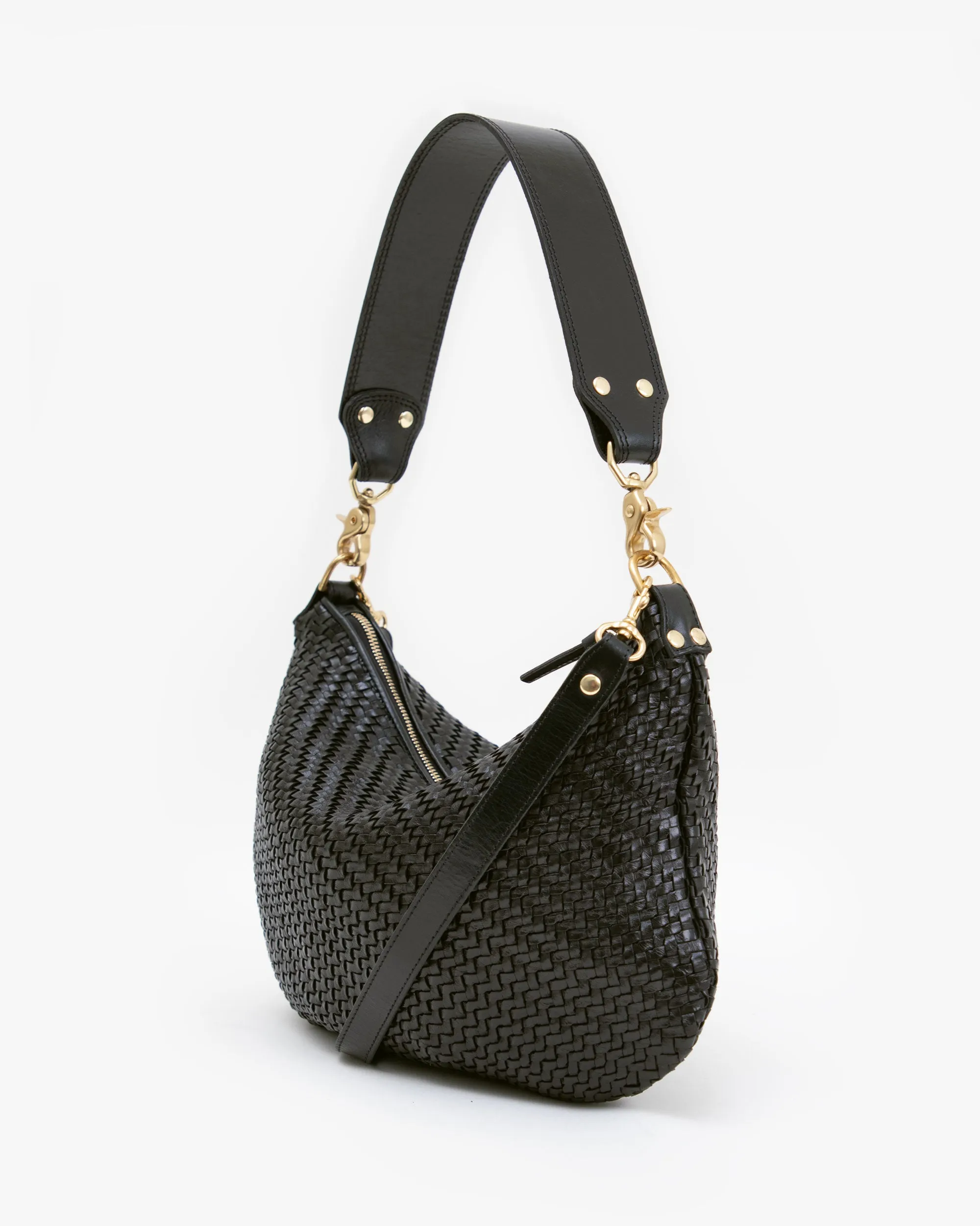 Moyen Messenger Handbags - Crossbody - Moyen Messenger Black Zig Zag