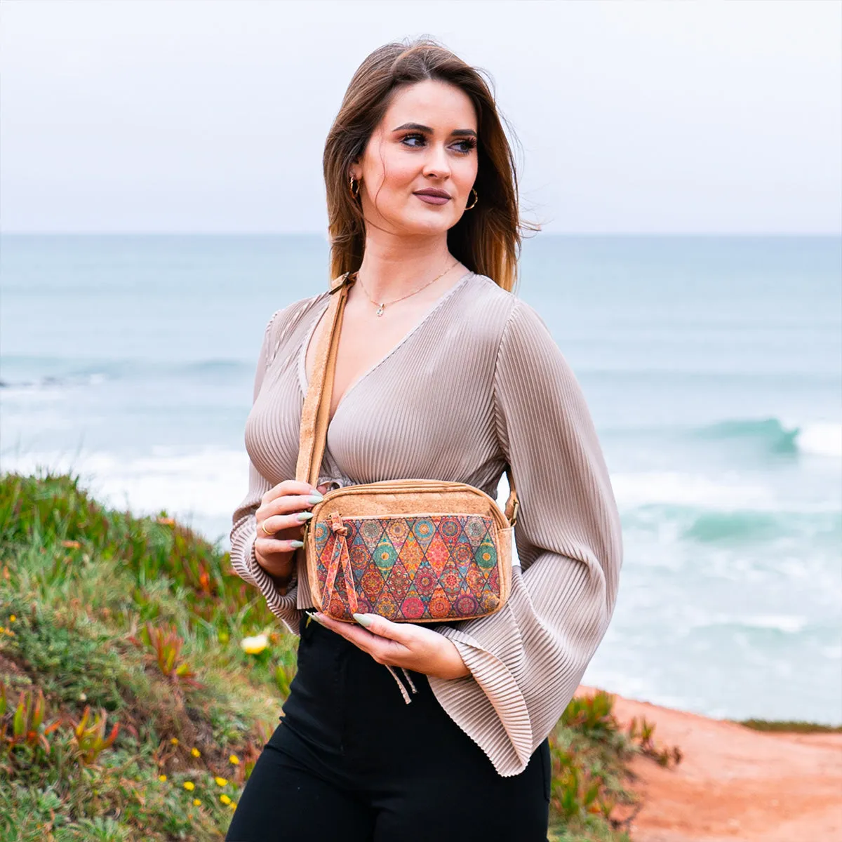 Natural Cork Women's Crossbody Bag BAG-2295