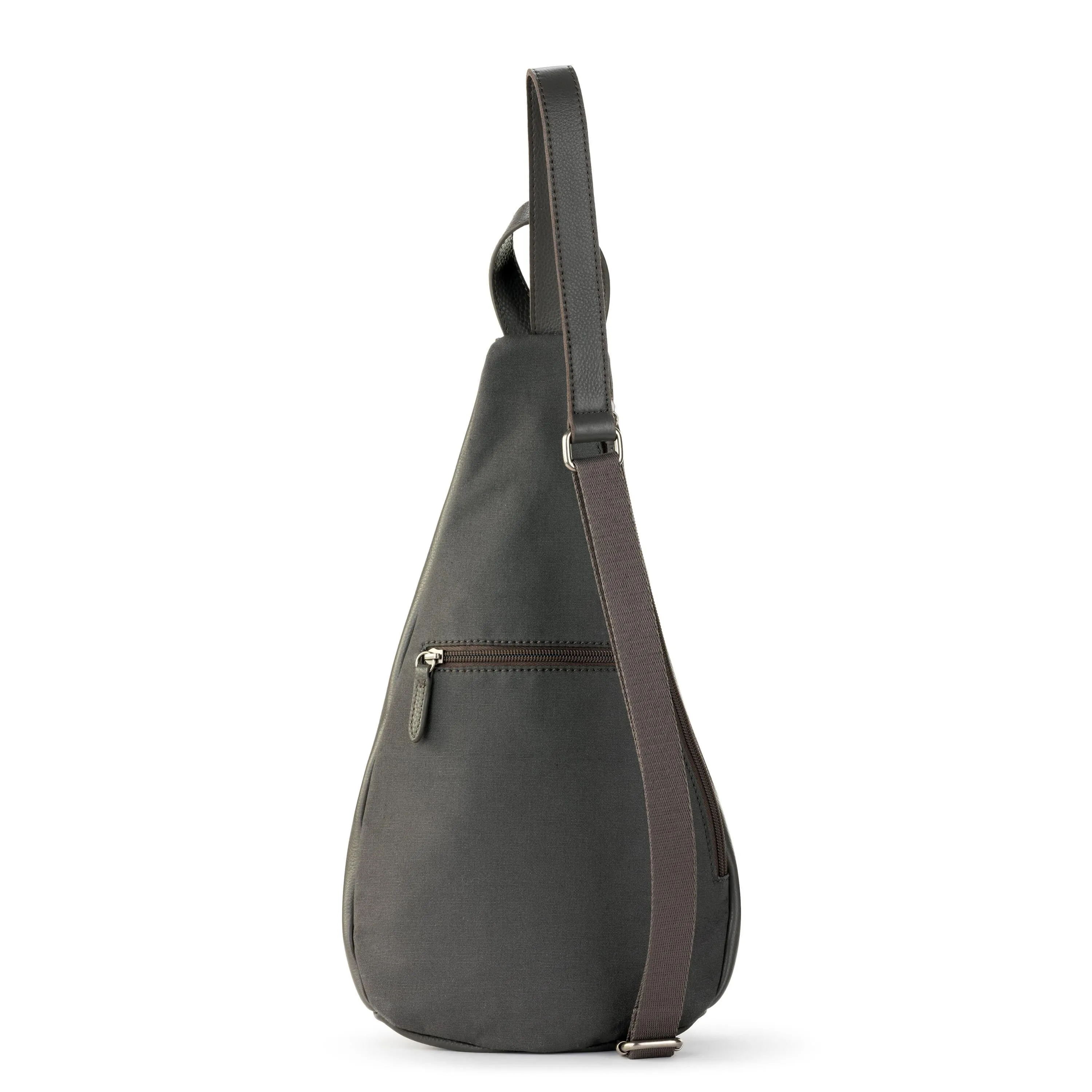 On The Go Sling Backpack - Leather - Slate
