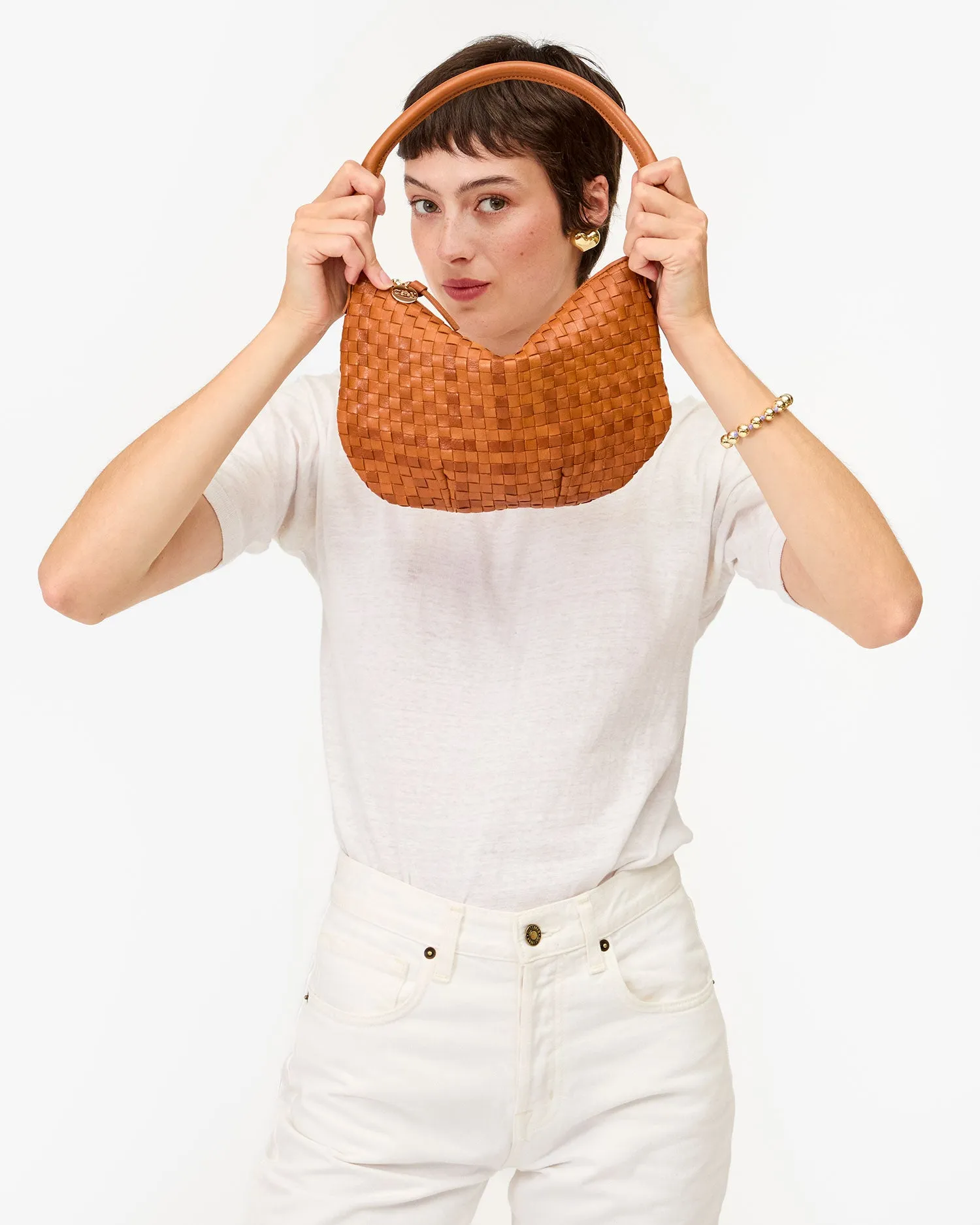 Petit Moyen Handbags - Crossbody - Petit Moyen Natural Woven Checker