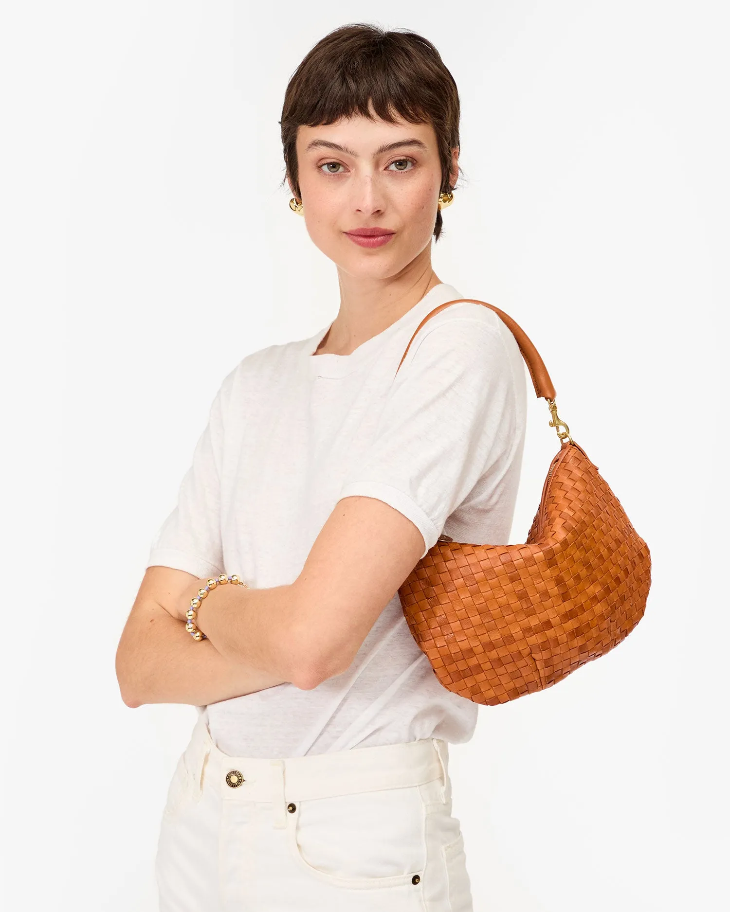 Petit Moyen Handbags - Crossbody - Petit Moyen Natural Woven Checker