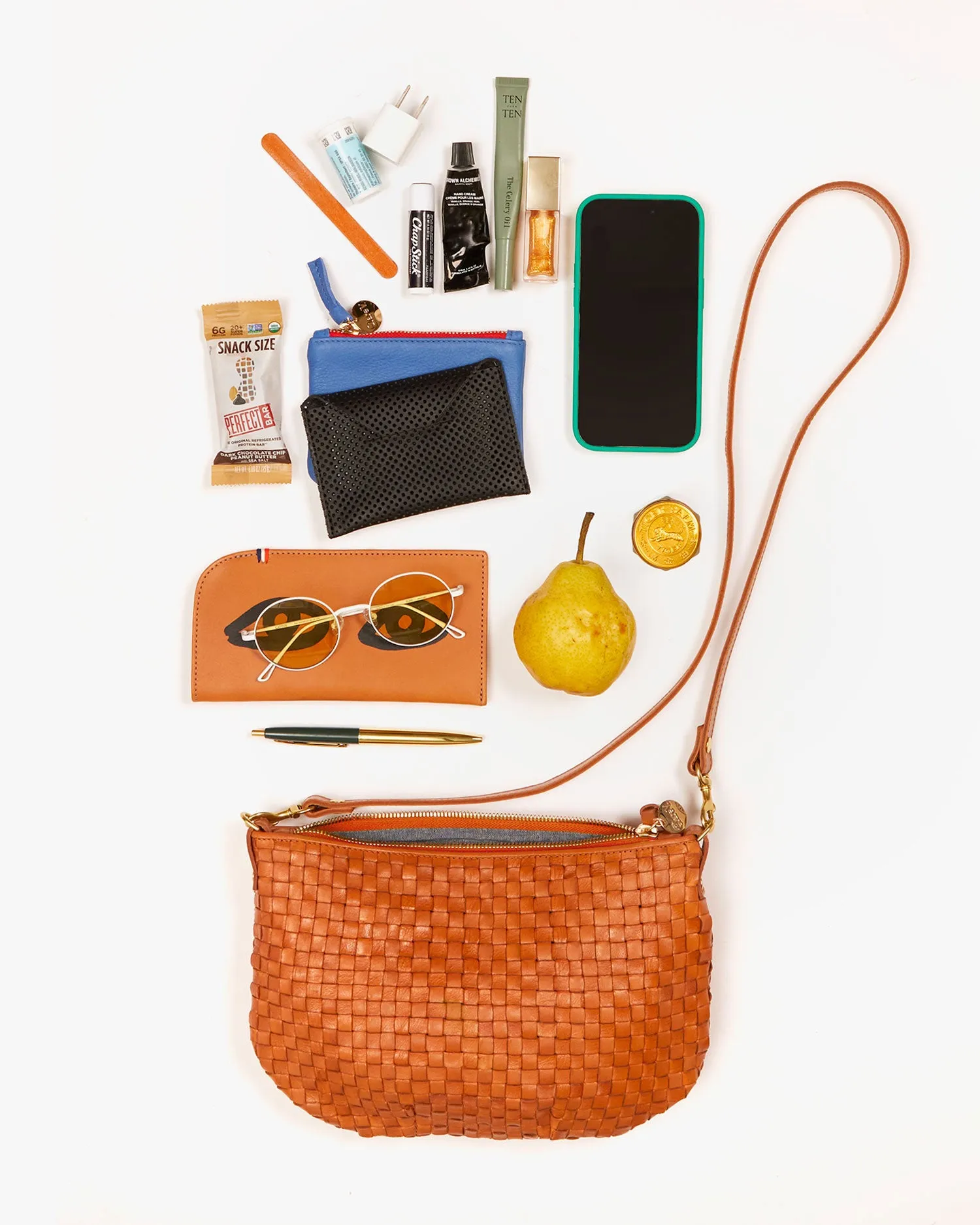 Petit Moyen Handbags - Crossbody - Petit Moyen Natural Woven Checker