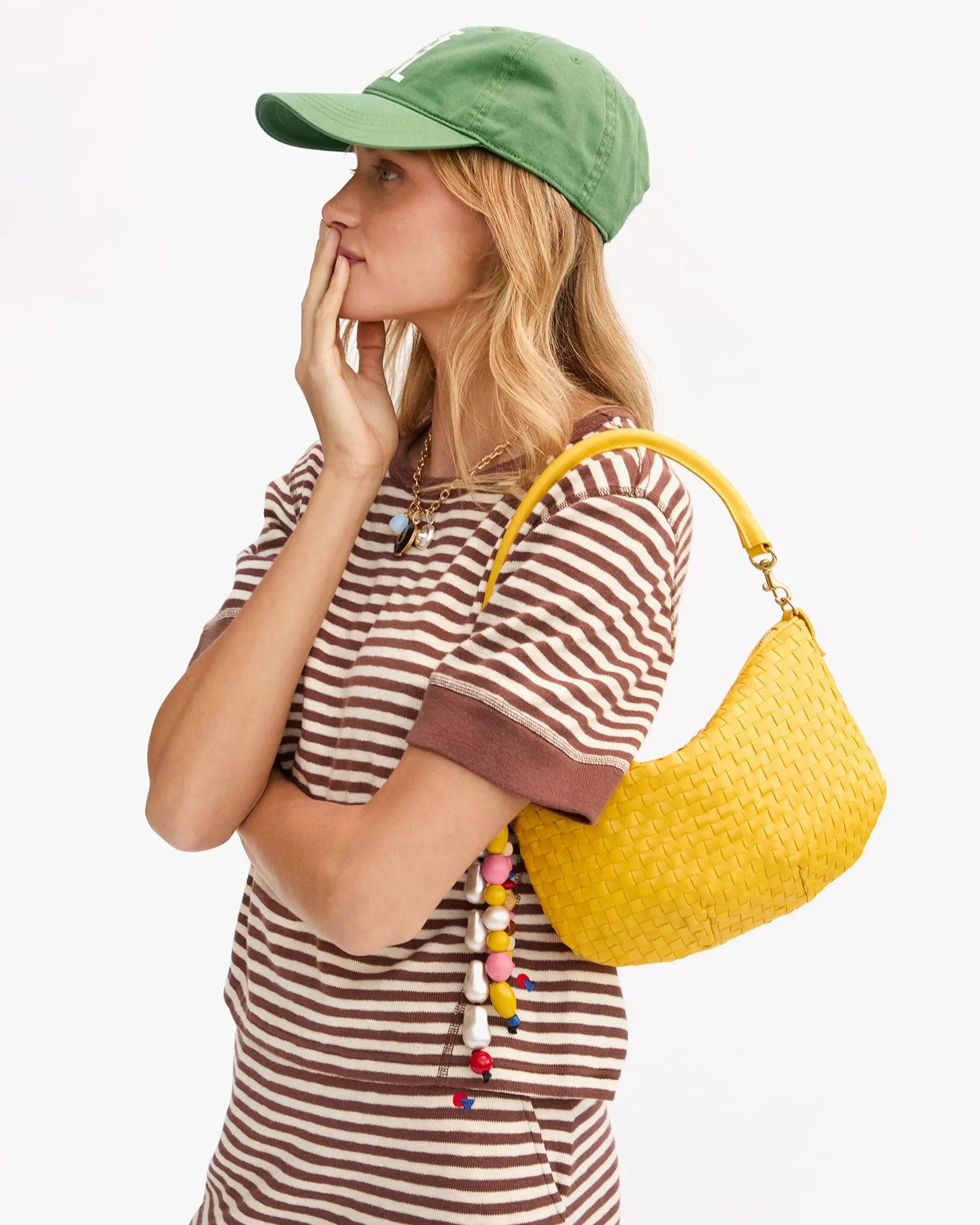 Petit Moyen Handbags - Crossbody - Petit Moyen Snapdragon Woven Checker