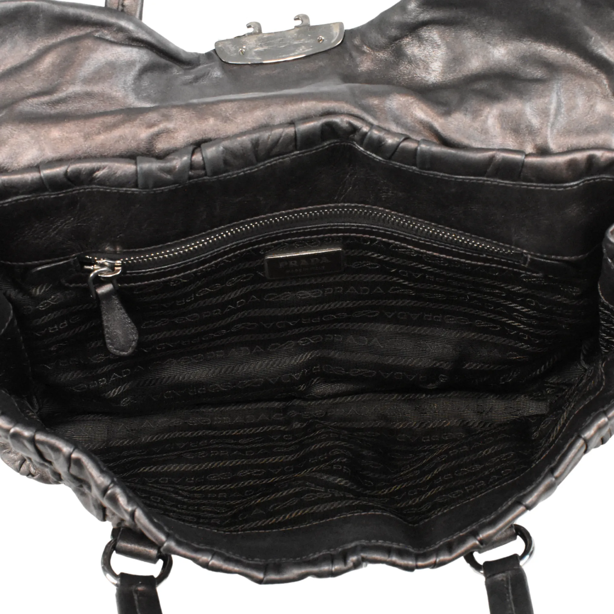 Prada 'Nappa Gaufre Sound Lock' Shoulder Bag
