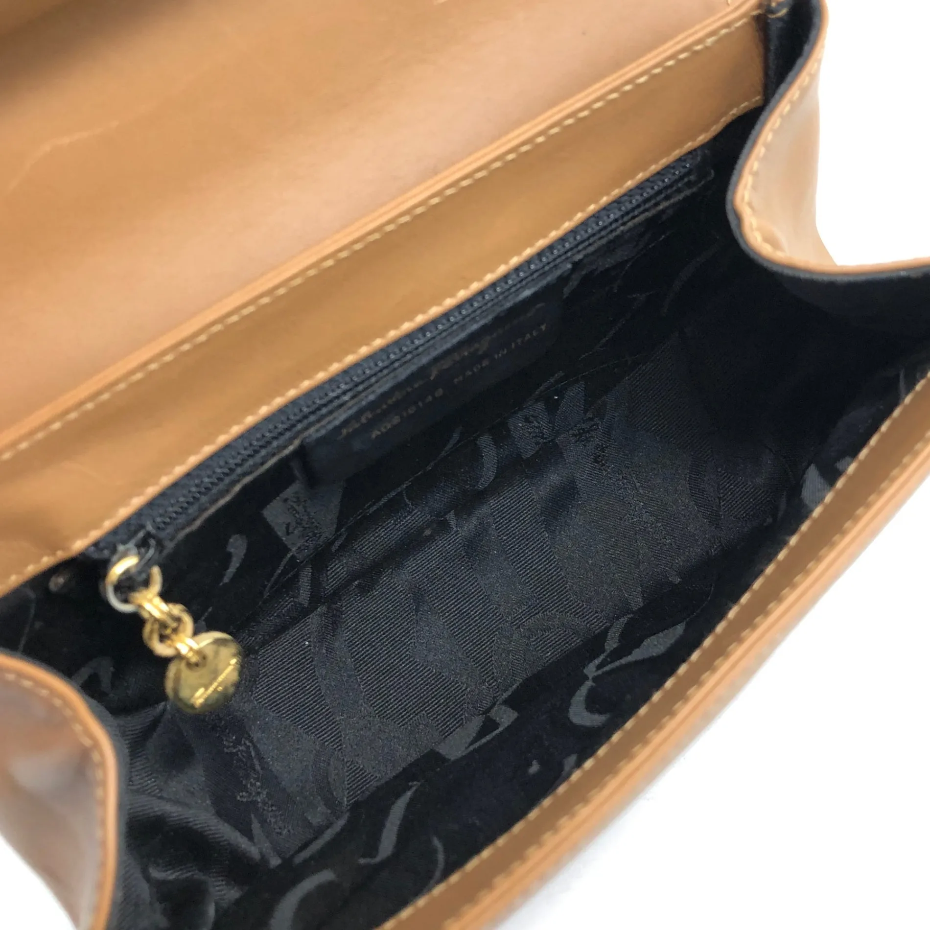 Salvatore Ferragamo Gancini Shoulder bag Brown Vintage hr6rnn