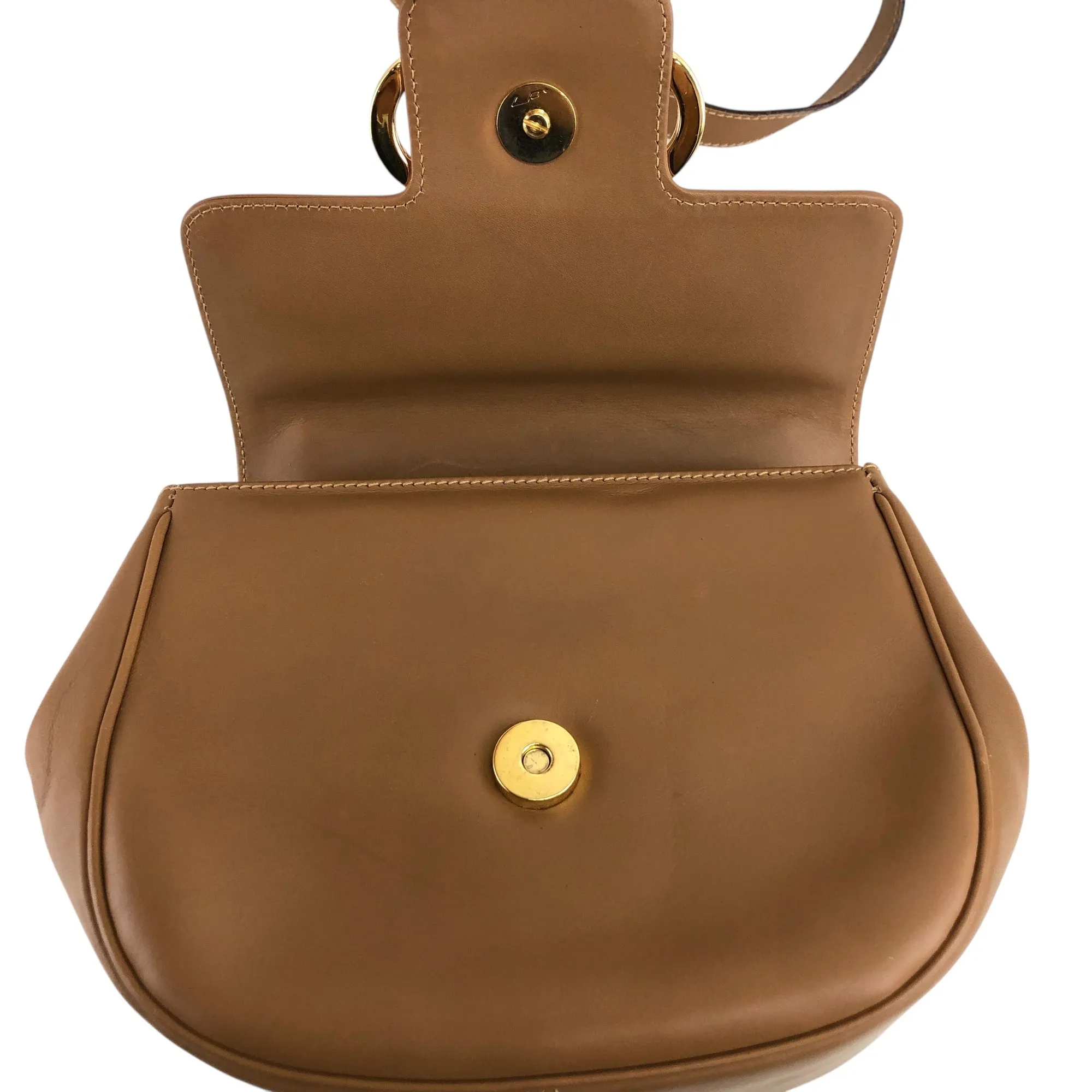 Salvatore Ferragamo Gancini Shoulder bag Brown Vintage hr6rnn