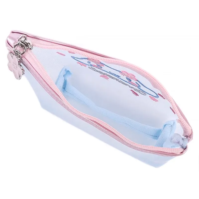 Sanrio Pink Sakura Mesh Zipper Pouch