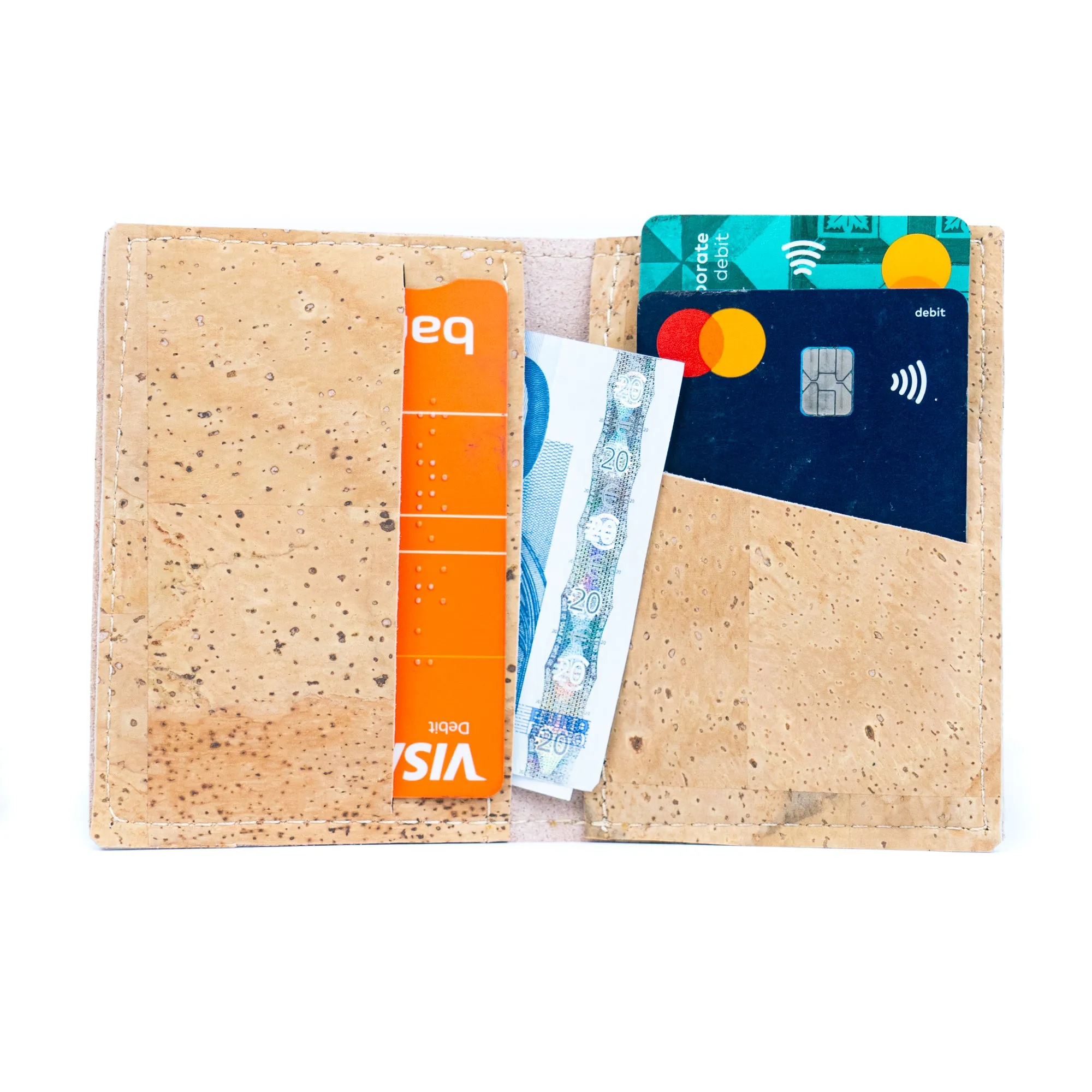 Slim Cork Card Holder Wallet BAGP-229A??5units??